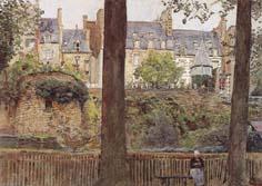 William Frederick Yeames,RA On the Boulevards-Dinan-Brittany (mk46) China oil painting art
